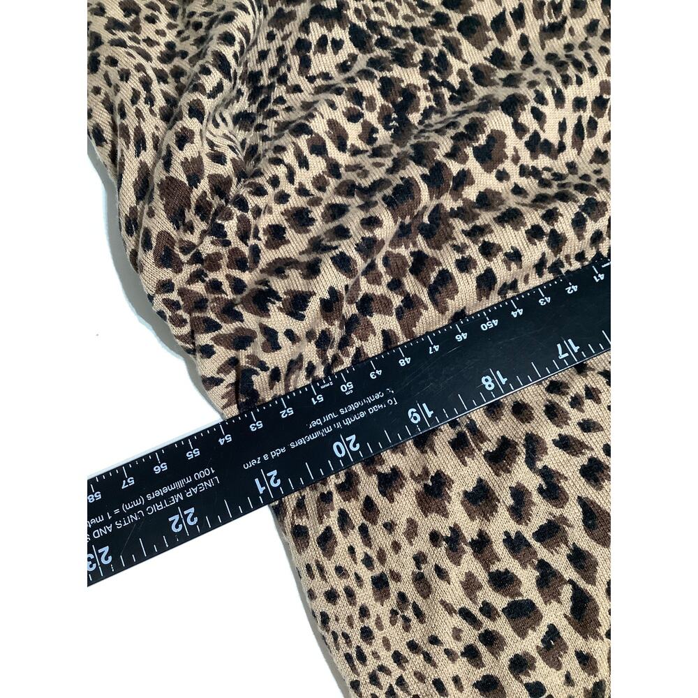 Talbots Women's Vintage XL Cheetah Print Turtleneck – Mobwife, Luxe, Statement - Picture 8 of 9
